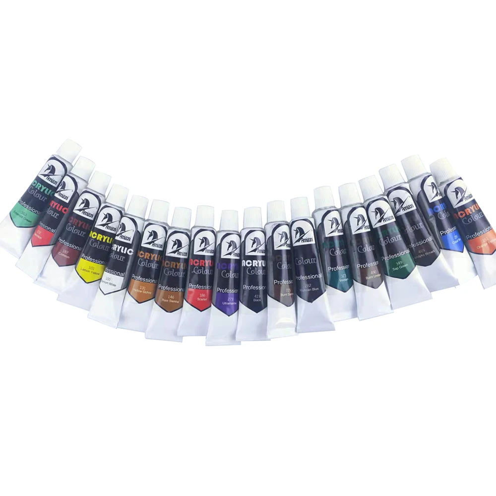 Artist Quality 12 ml 24 colors Acrylic Paint in Assorted Colors for Artists  Hobby Painters