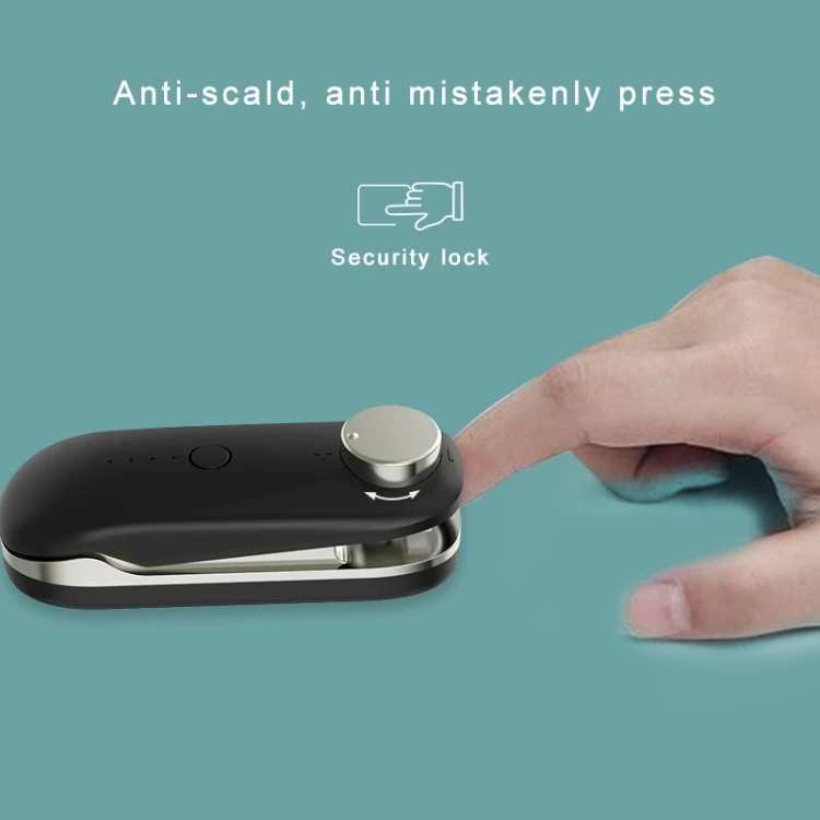 Wholesale Electroplating Two-Color Rechargeable Sticker Food Bag Plastic Bag Sealing Machine