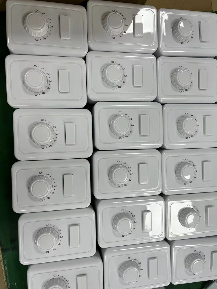 high quality wall mounted ABS 5 speed rotary switch ceiling fan controller 5 speed regulator