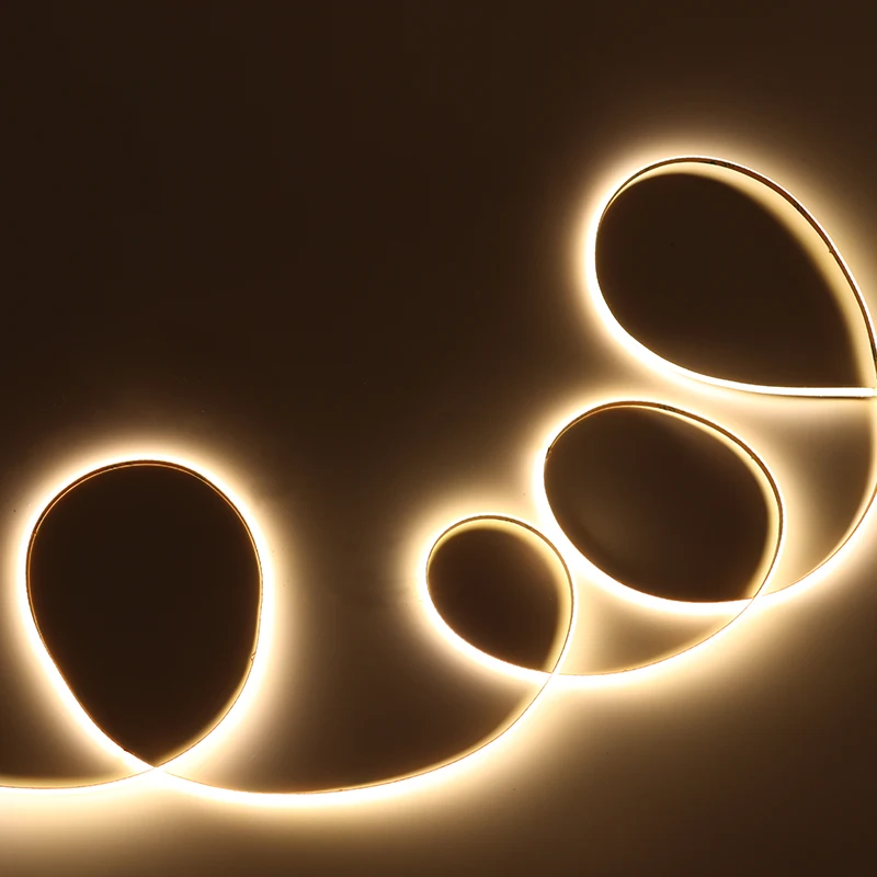 Dotless Flexible COB 480leds 4mm LED Strip lights fita led ribbon