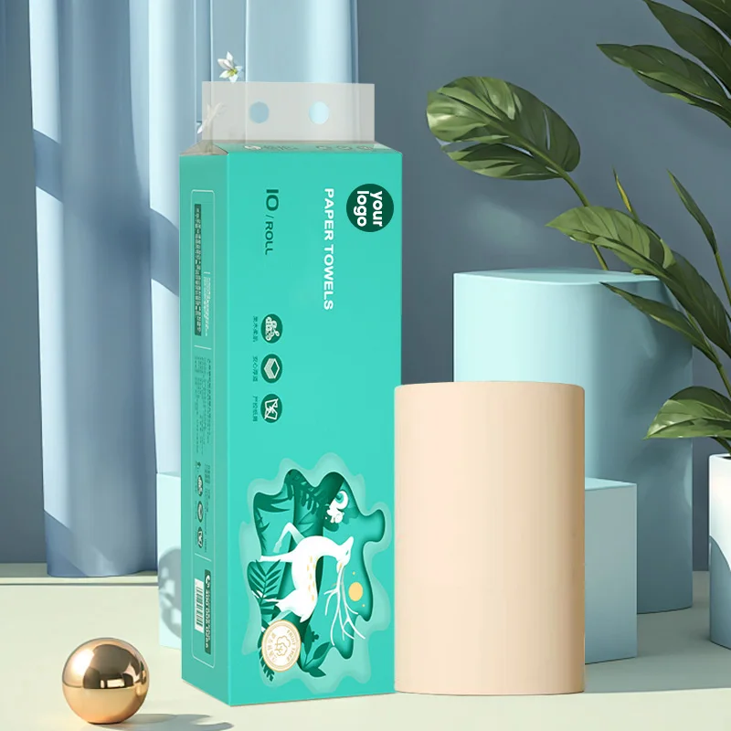 Custom Soft Coreless Biodegradable Commercial Toilet Paper High Quality Roll White Napkin Bathroom Jumbo Roll