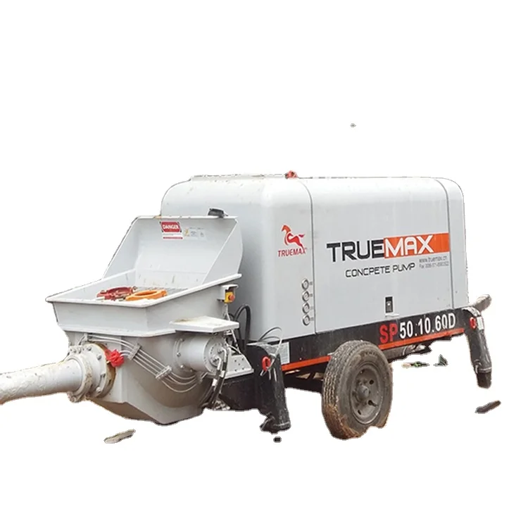 Китайские цены, маленькая Насосная машина SP50.10.60D, оборудование для бетона, дизельный прицеп, putzmeister, цементные бетононасосы, продажа