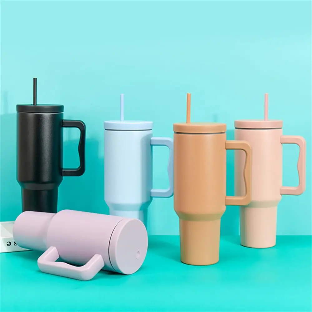 Wholesale 40oz Tumbler with Handle with Lid and Straw Stainless Steel Double Wall Vacuum Insulated Cup 40OZ Tumbler