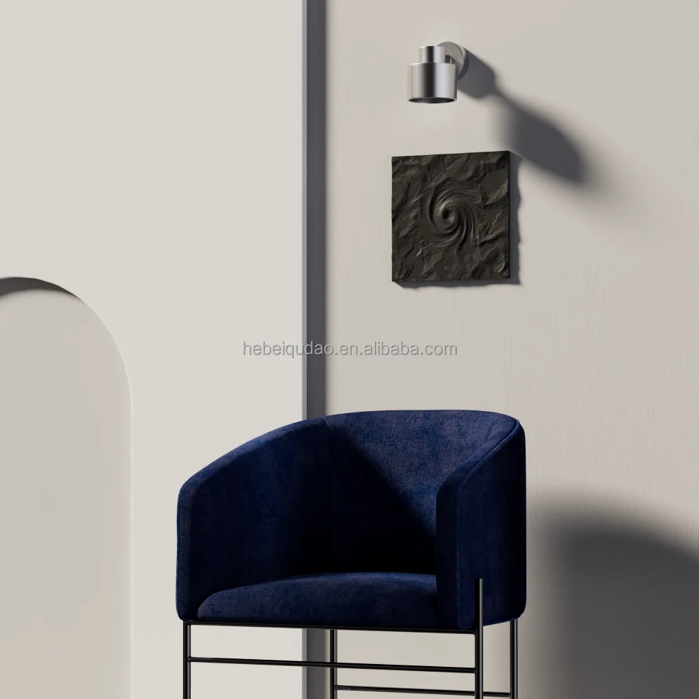 Light Luxury Square Concrete Relief Moon Texture Painting Home Bar Office Wall Desktop Decoration Painting