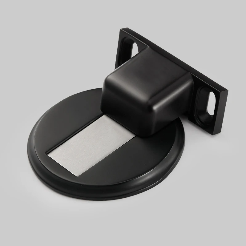 Заводская Роскошная невидимая черная дверь деревянная дверь цинковый сплав Сильный Магнит дверная пробка