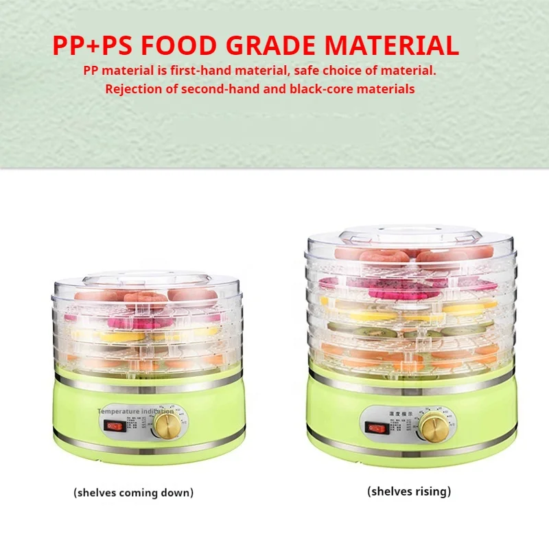 Household food dehydrating home air dryer resin Drying dehydrator machine 5 trays