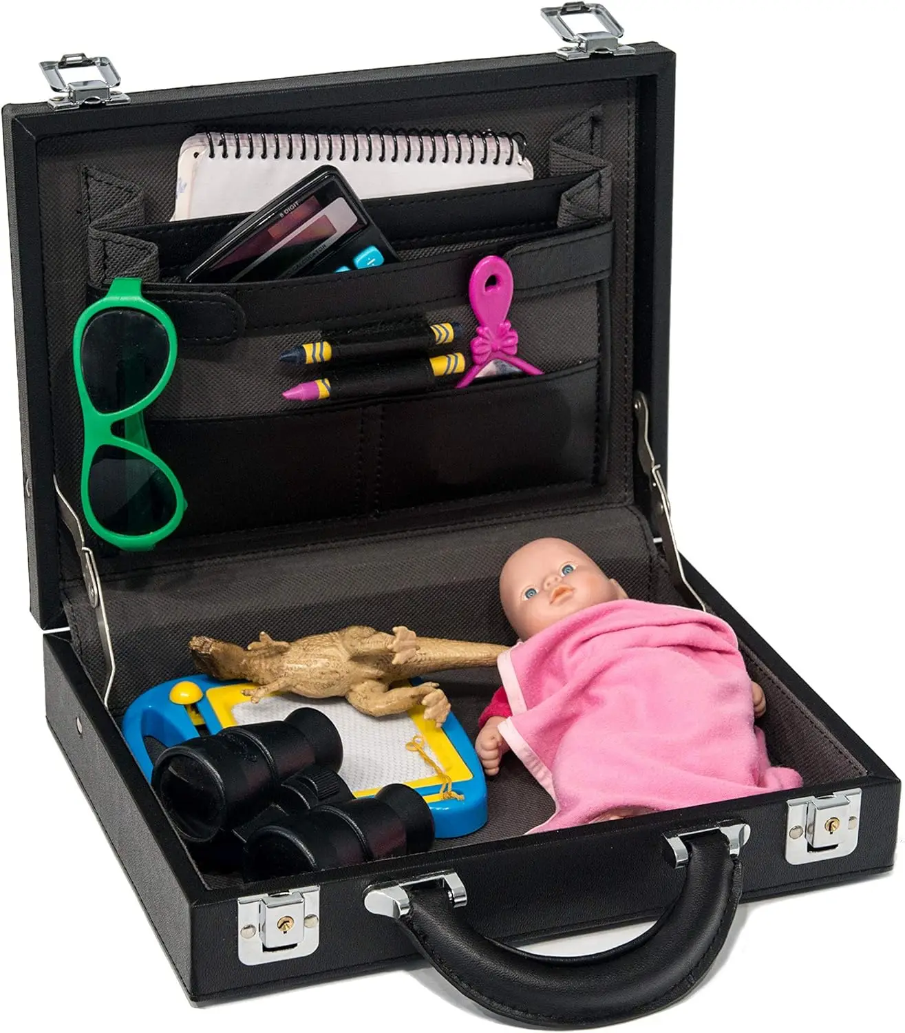 Child dress up Briefcase, Kids pretend play suitcase