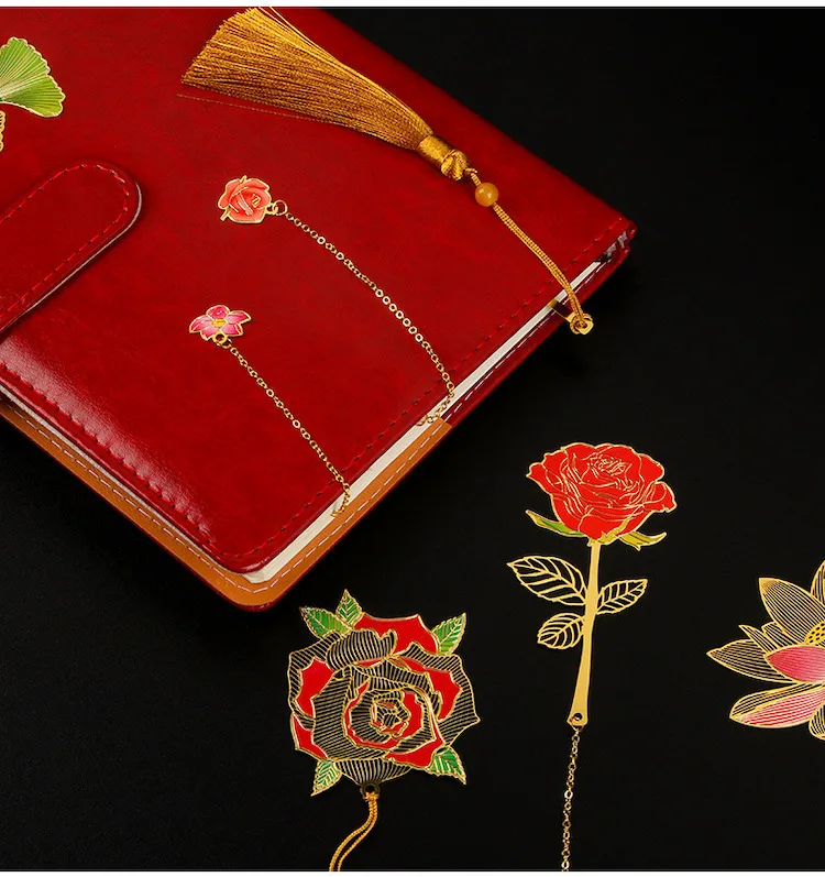 High Quality Promotional Bookmarks Tassels Chinese Style Sublimation Book Accessories Metal Bookmark Customization Bookmarks