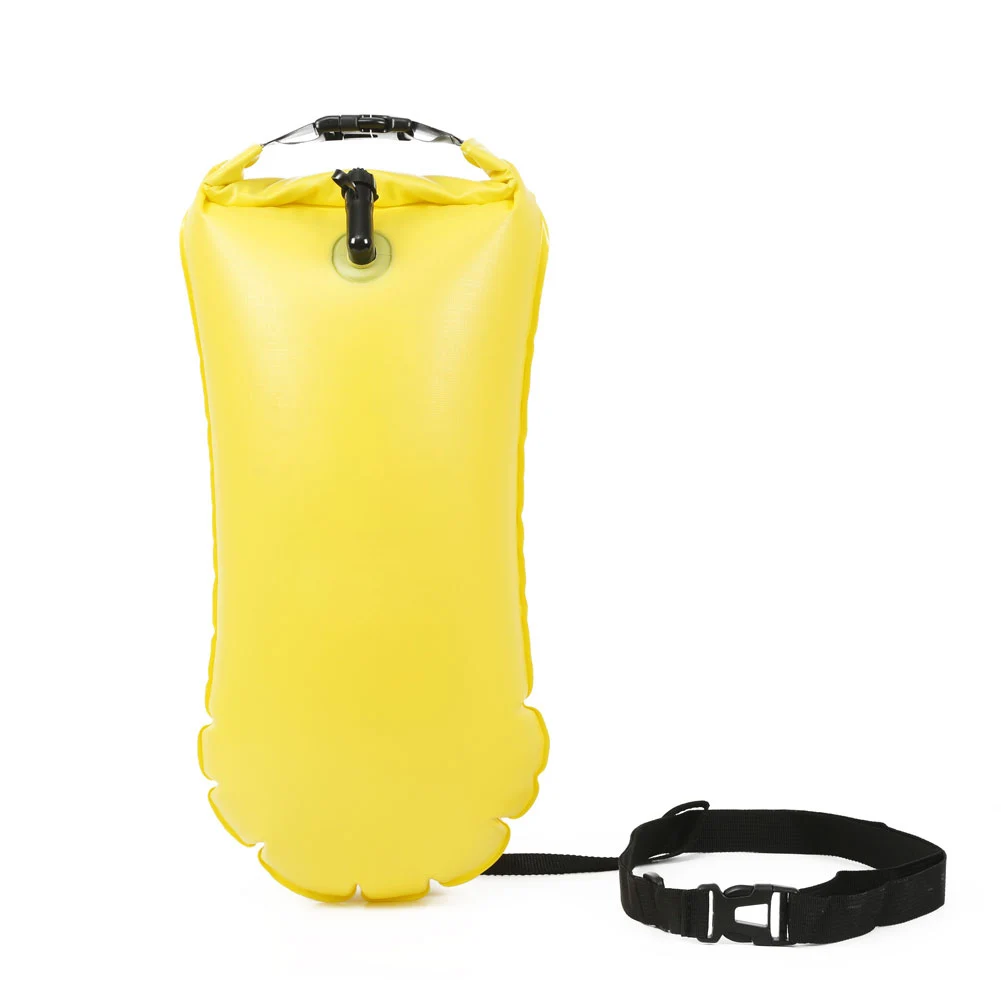 Custom Inflatable PVC Safe Swimming Open Water Buoy Floating Dry Bag Backpack