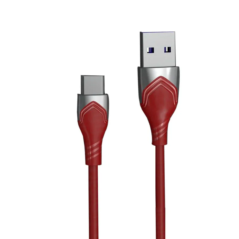 USB-кабель для передачи данных из цинкового сплава, изготовленный китайской фабрикой USB-кабелей для передачи данных для мобильных телефонов
