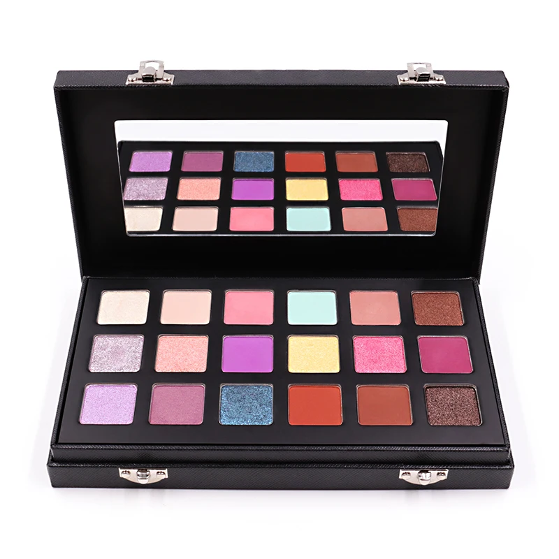 NEW Cosmetics Professional 18 Color Eye Shadow Makeup Silky Smooth Texture Shimmer Eyeshadow Palette