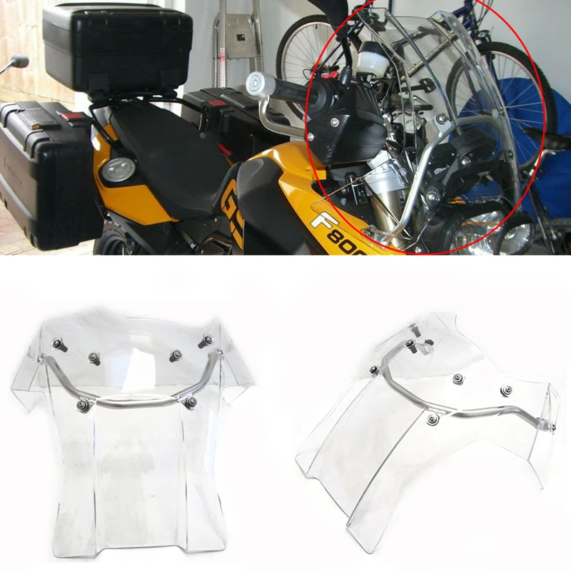 Motorcycle Windshield Wind Deflector Touring Windscreen for BMW F800/650 GS 2008-2017