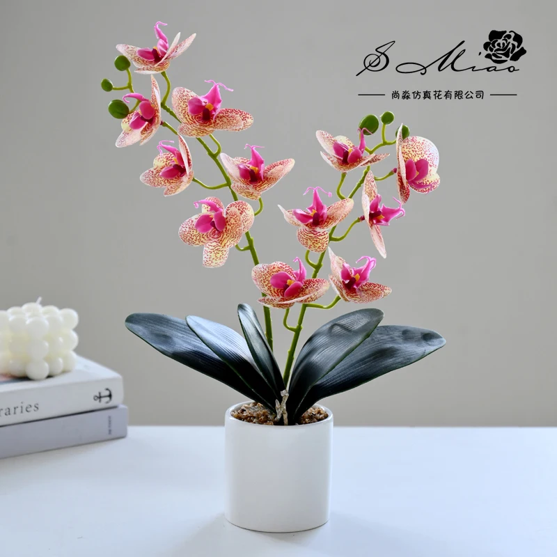 High Quality Natural  Artificial Real Touch Butterfly Orchid Flowers For Wedding Home Decoration