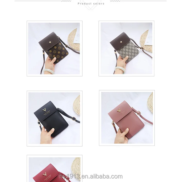 
2021 fashion women style crossbody phone case with adjustable shoulder strap card purse wallet for Iphone11 12pro max 