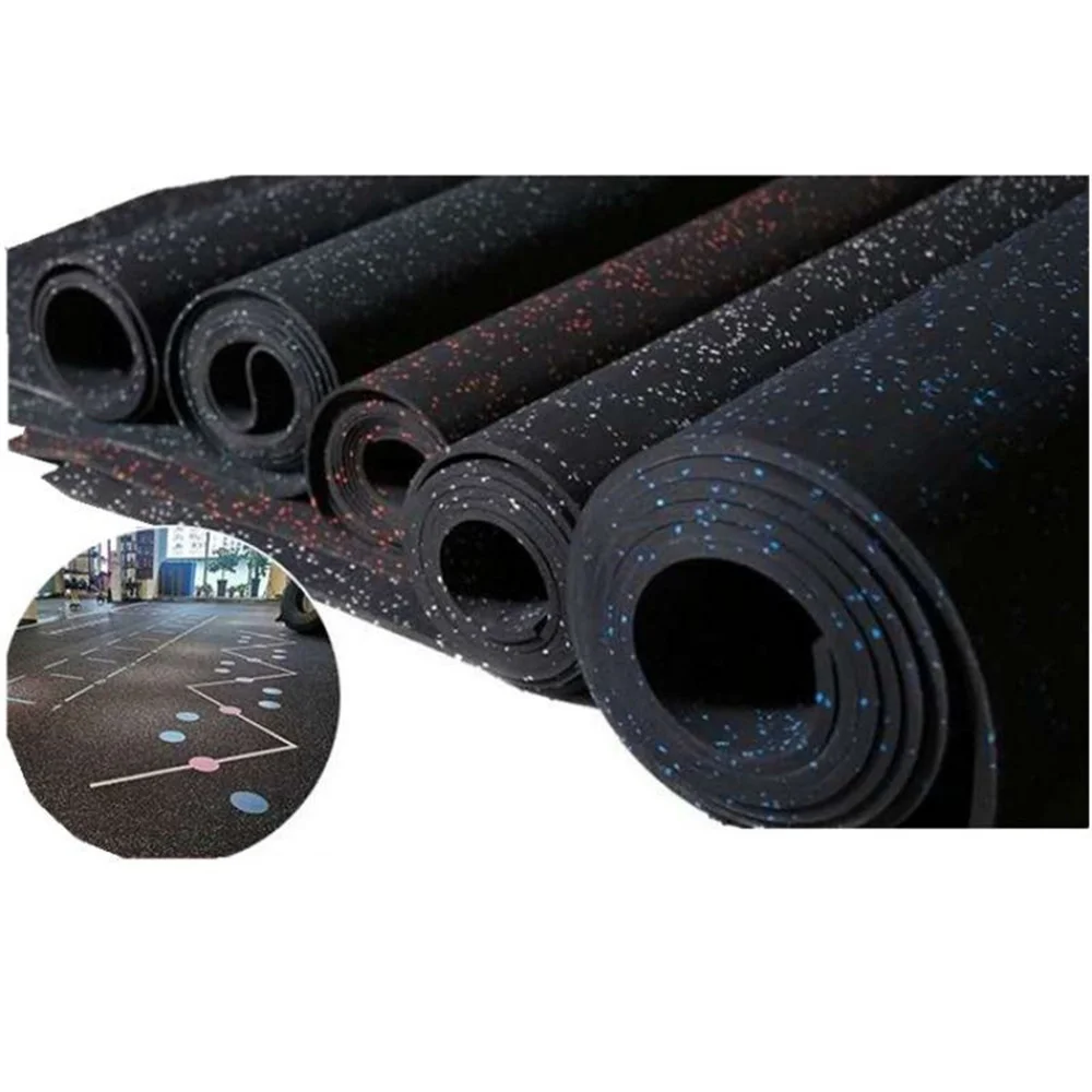 CHINA Factory Direct Sale High Elasticity Rubber floor Roll Nr NBR SBR EPDM Mat Plate