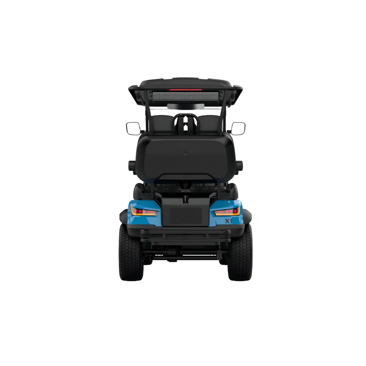 4 Seat G-X1  Blue Electric leisure Vehicle with Lithium battery 72v speed 56km/h