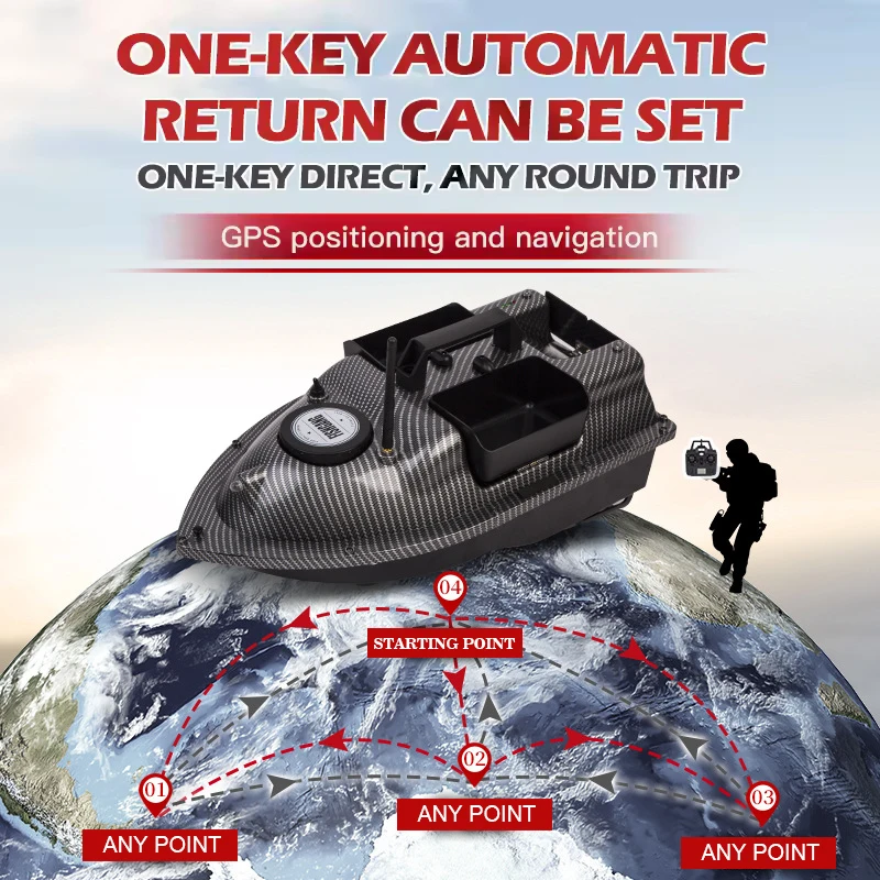 High Quality High speed flytec  remote controlled rc fishing bait boats vo30 with fish finder and gps