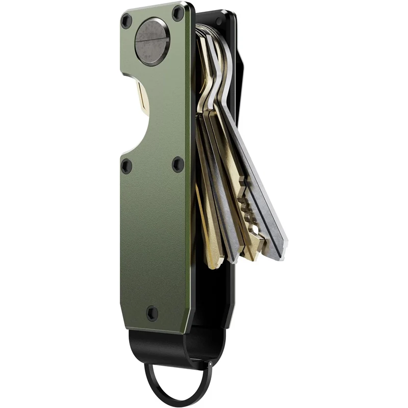 Innovative Metal Key Organizer Holds 2-6 Keys with Screwdriver Keychain Case Holder Minimalist Keys Bag for Less Than 6.2cm
