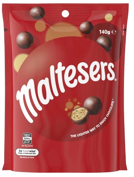 Maltesers 140g Australia Chocolate Pouch handy pack malt balls
