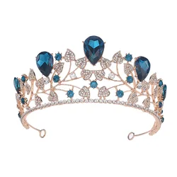 Hot Sales High Quality Women Elegant Multicolor Rhinestone Crowns Wedding tiara