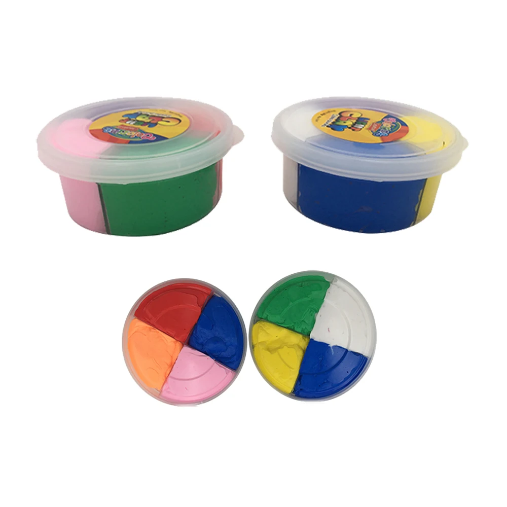Four Colors Super Light Clay Soft Air Dry Character Modeling Clay Bouncing Putty Toy For  Kids