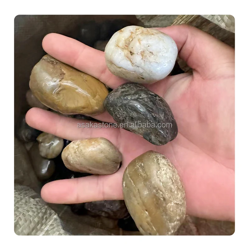 Decorative Smooth River Pebble Stone Craft Colorful Natural cobbles & pebbles For Garden Balcony River Stone Pebbles