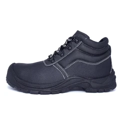 Anti-smashing and puncture-proof steel head in the foot protection shoes leather labor insurance shoes