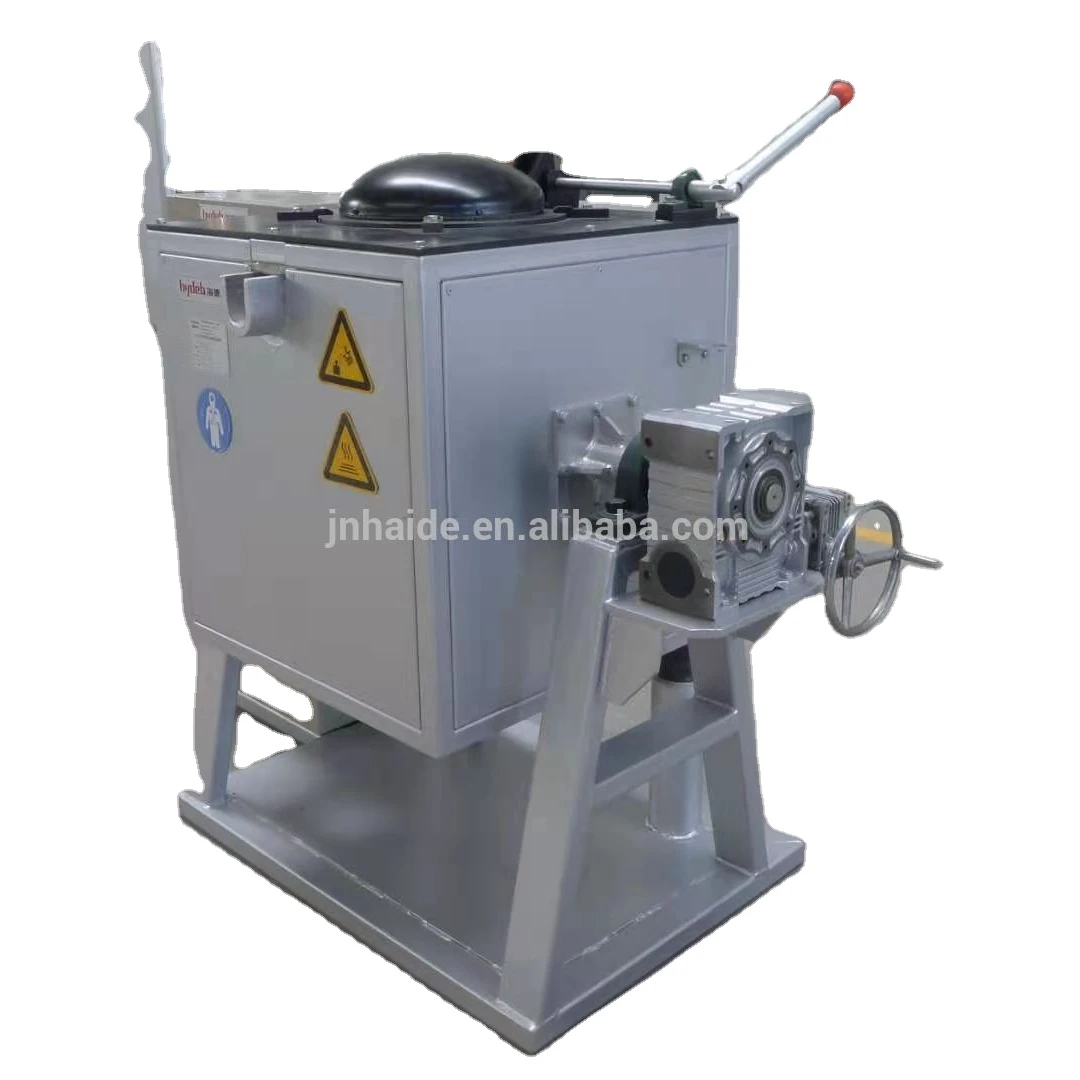 20 KG tiltling aluminum melting and holding crucible furnace for aluminum alloy