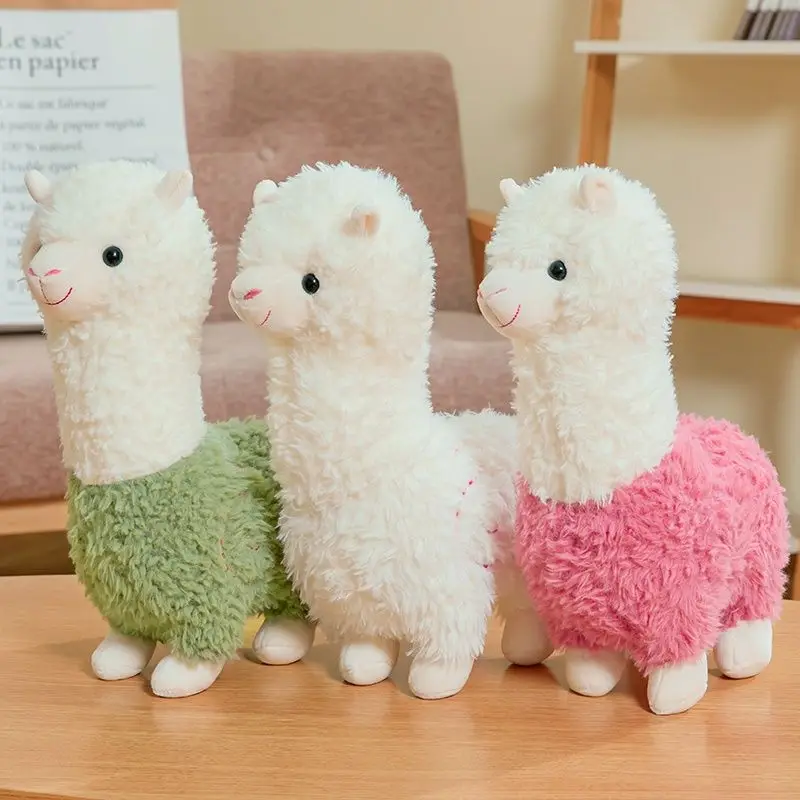 Hot selling wholesale cute soft alpaca plush pillow plush animal doll best birthday gift company toy