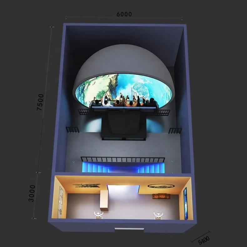 Indoor Flying Theater Simulator Multiplayer 3D 5D 7D 9D 12D VR/AR/MR Cinema PC Material Equipment from Supplier