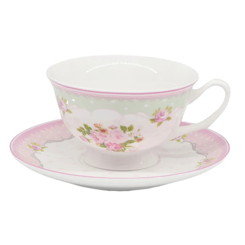Bone tea set porcelain, china flower tea and coffee set amazon hot sales teapot with sugar pot