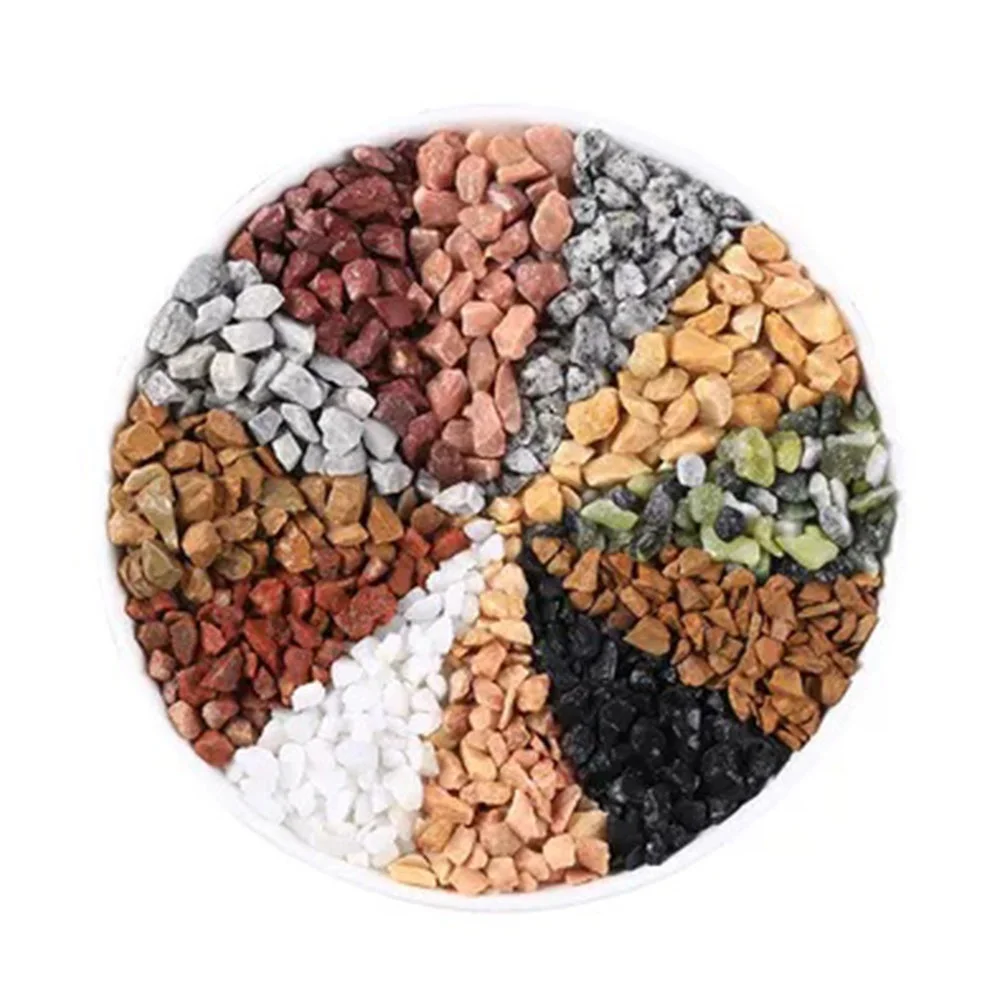Rain Flower Stone Mixed Colors Garden Pebble Tile Pebble Paving Stone