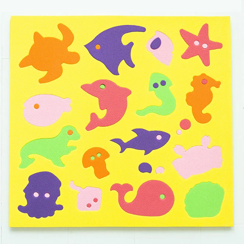 Детский мягкий пазл из ЭВА, 26 букв, 36 слов