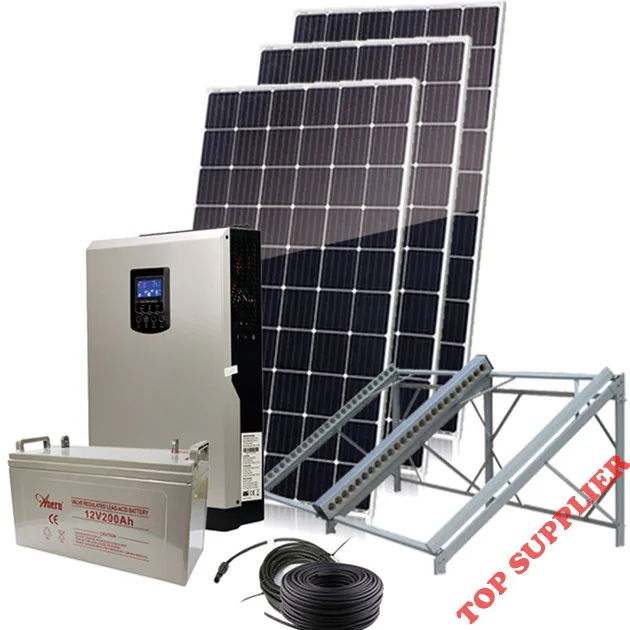 TOP VIP PRICE  Solar Panel Fixture Portable Solar Energy System Home Wind and Power System PV on Grid 5kw Module T18