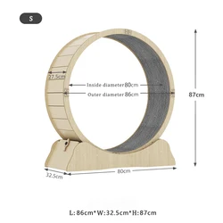 Factory Directly Wooden Pet Toys Cat Climbing Frame Cat Sports Toy Cat Scratching Treadmill Running Wheel