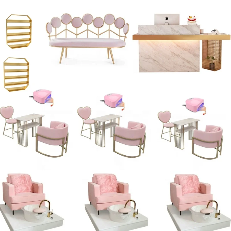 nail furniture set pedicure manicure chair pedicure chair with sinks