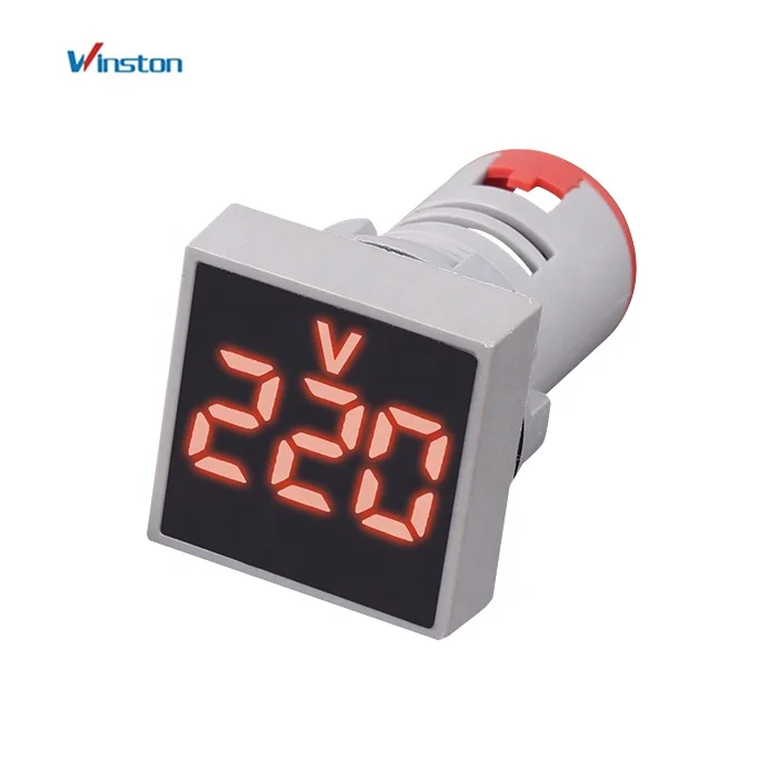 AD16-22VMS 22mm AC 20V - 500V Green Led light Digital Voltage Meter Voltmeter Indicator