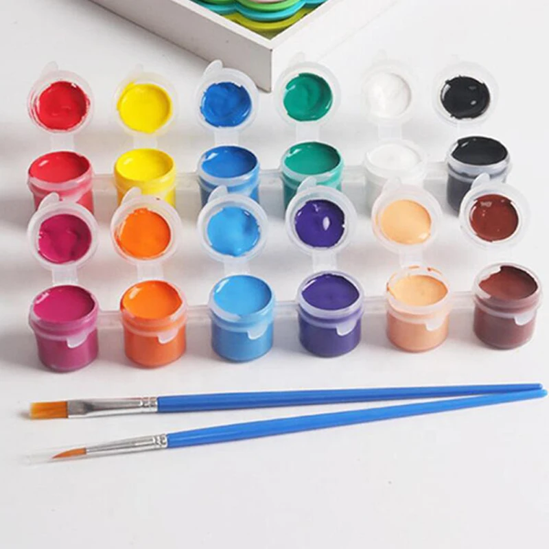Acrylics Paint Direct Selling High Viscosity Acrylics 3ml 12 color Non-Toxic acrylic Paint