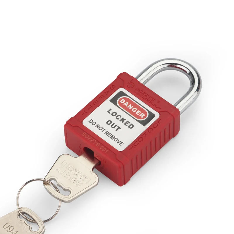 BOZZYS Lockout Safety Padlock Industrial Equipment Prevent Misuse loto padlock with master key