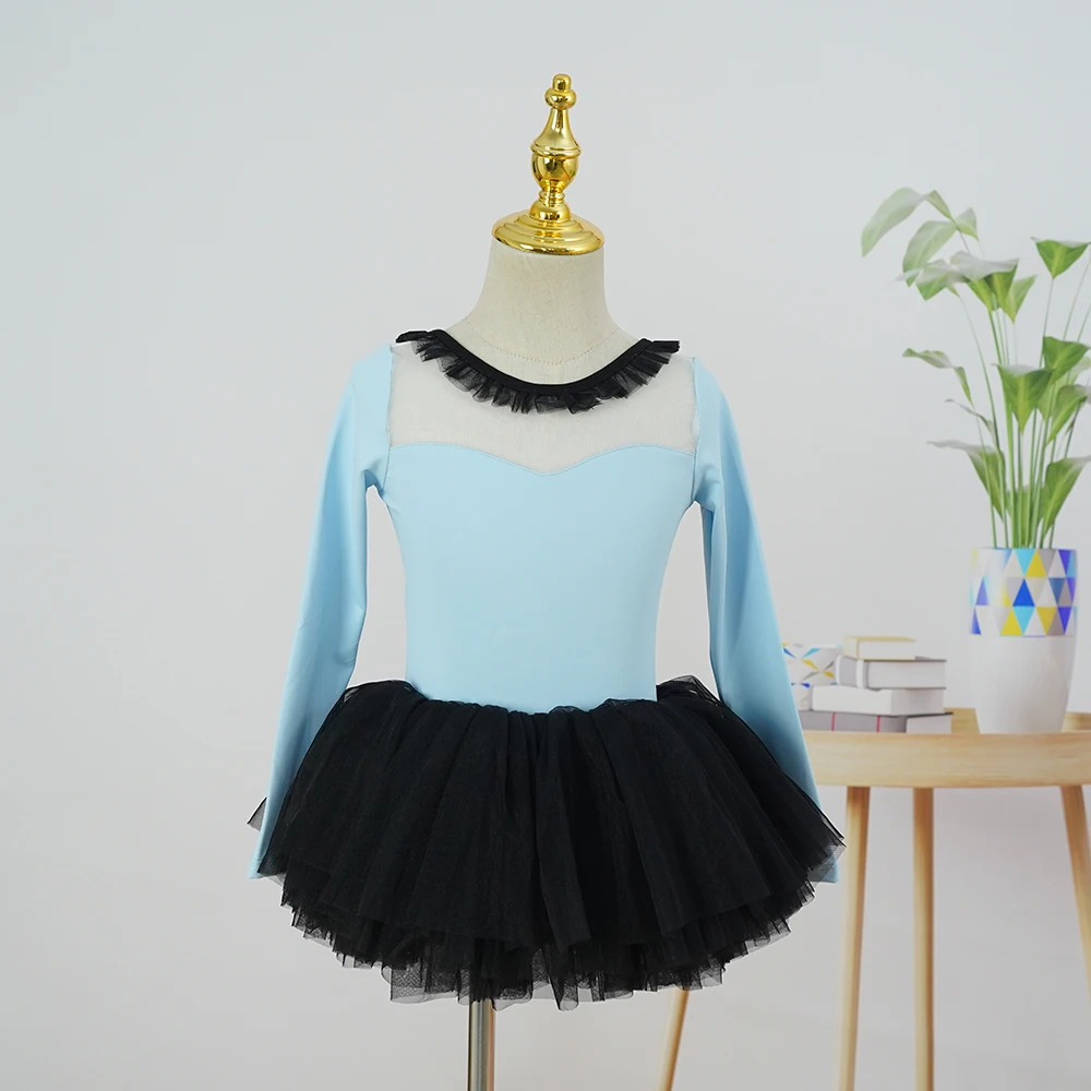 Good quality hot sales new trendy V back pink girls dance ballet tutu for kids