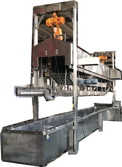 french fries production line  electric potato chips  continuous frying machine