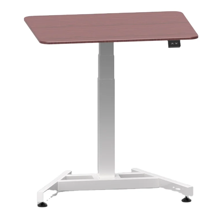 2021 New Low Price Single Motor Modern Electric Height One Leg Adjustable Office Sit Sit and Converter Laptop Desk