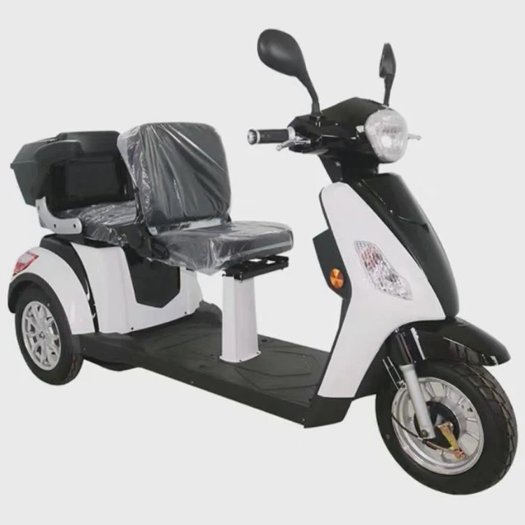 MILG 500w double seat passengers 48v 20ah cargo tricycles for sale 3 wheels electric scooter tricycle trike