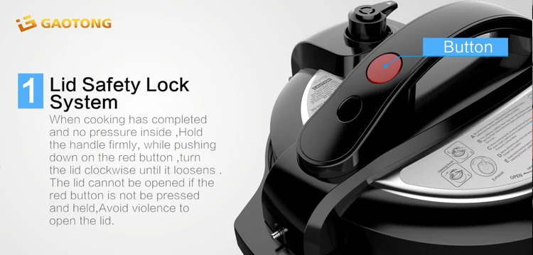 GT601-M06 Cookware LED display Knob control instant programmable electric pressure cooker