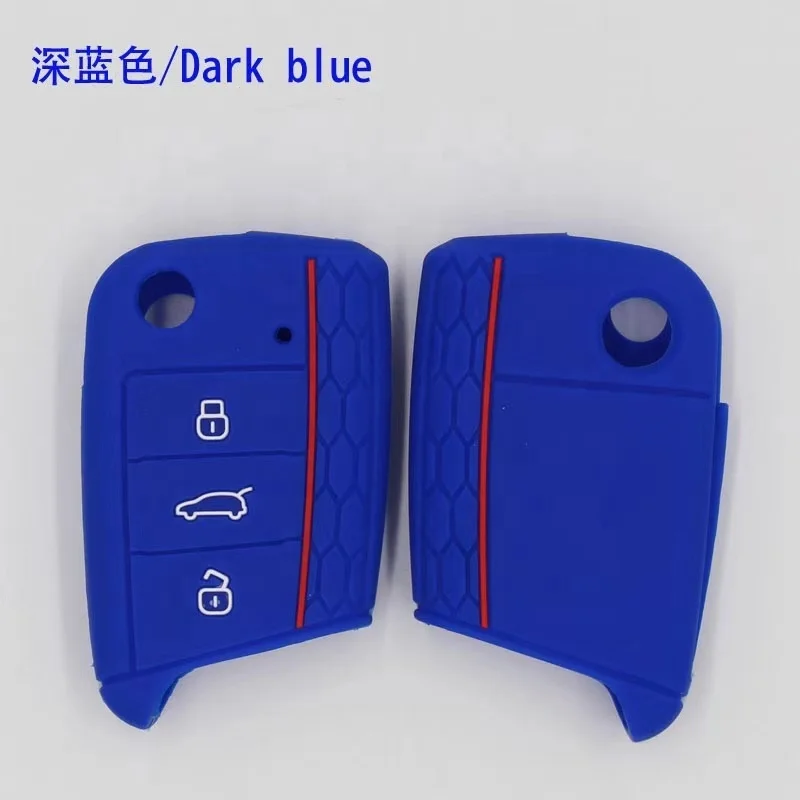 OEM Wholesale Car Key Case Colorful Soft Rubber Silicone Car Key Cover