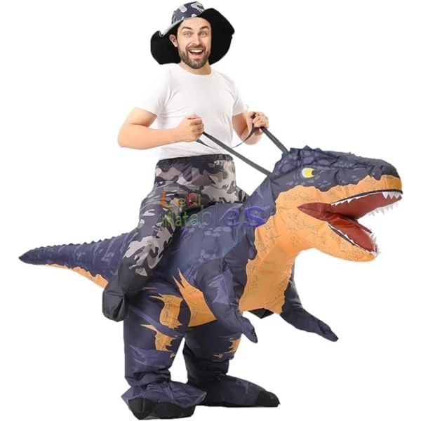 Funny Design Adult Unisex T-Rex Dragon Suits Inflatable Tyrannosaurus Rex Dinosaur Halloween Costume