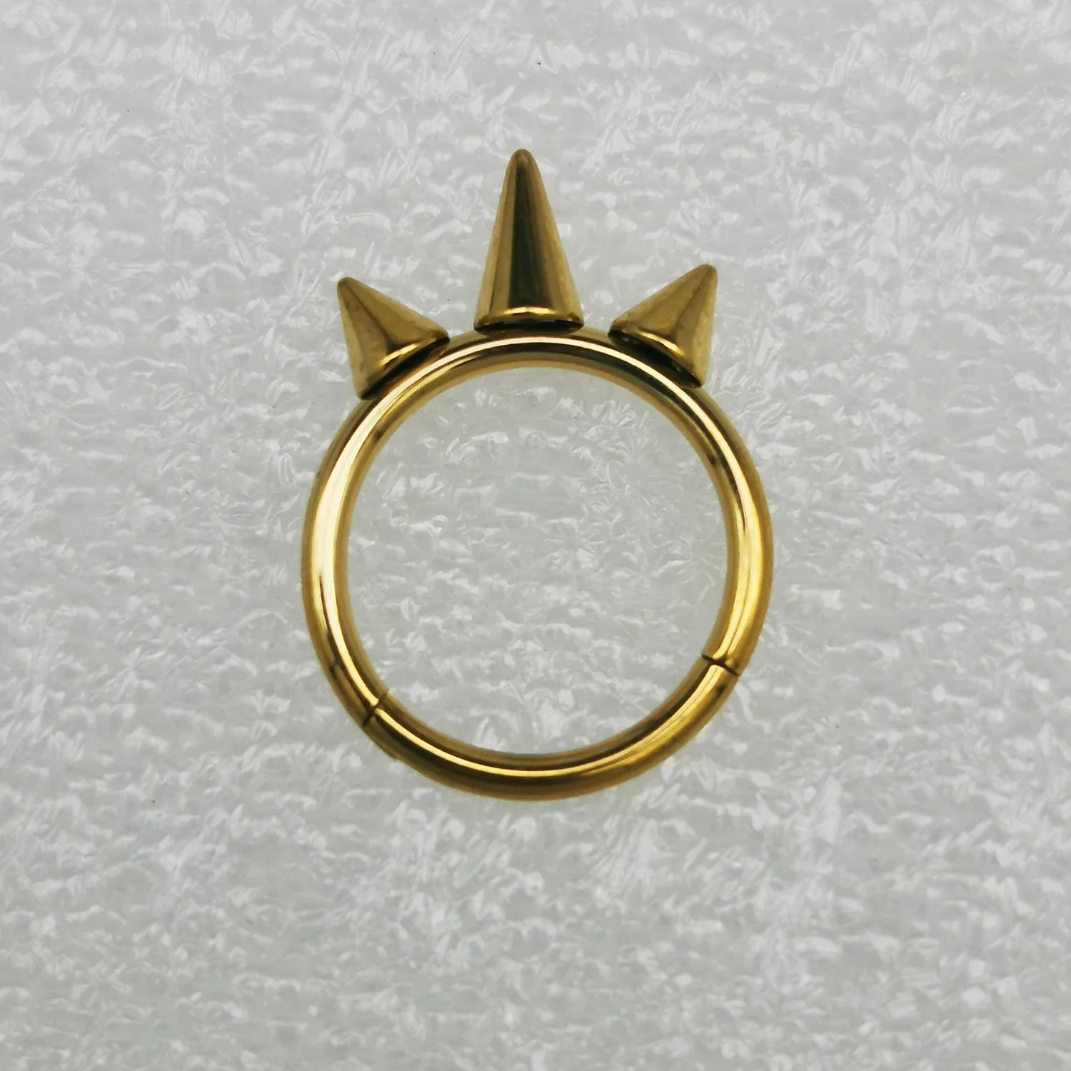 Long Spikes 316L Stainless Steel Seamless Nose Cartilage Piercing Hoop Round Septum Ring Surgical Steel Body Piercing Jewelry