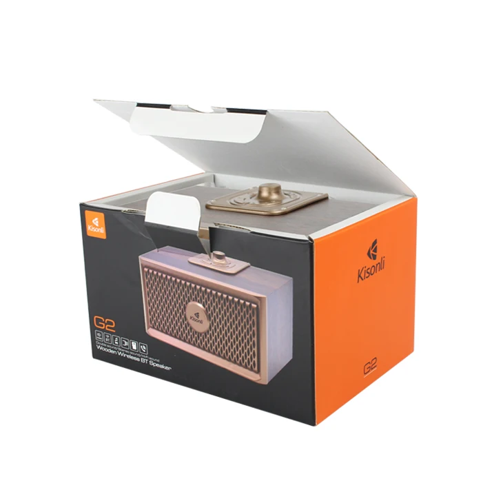 Kisonli G2 wood blue tooth portable sound ce fc rohs speaker