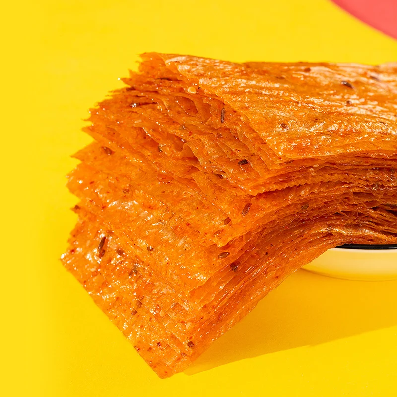 Chinese Special snacks Spicy Chilli Snack Bean Snacks 26g Genji Hot Spicy Beancurd Slice