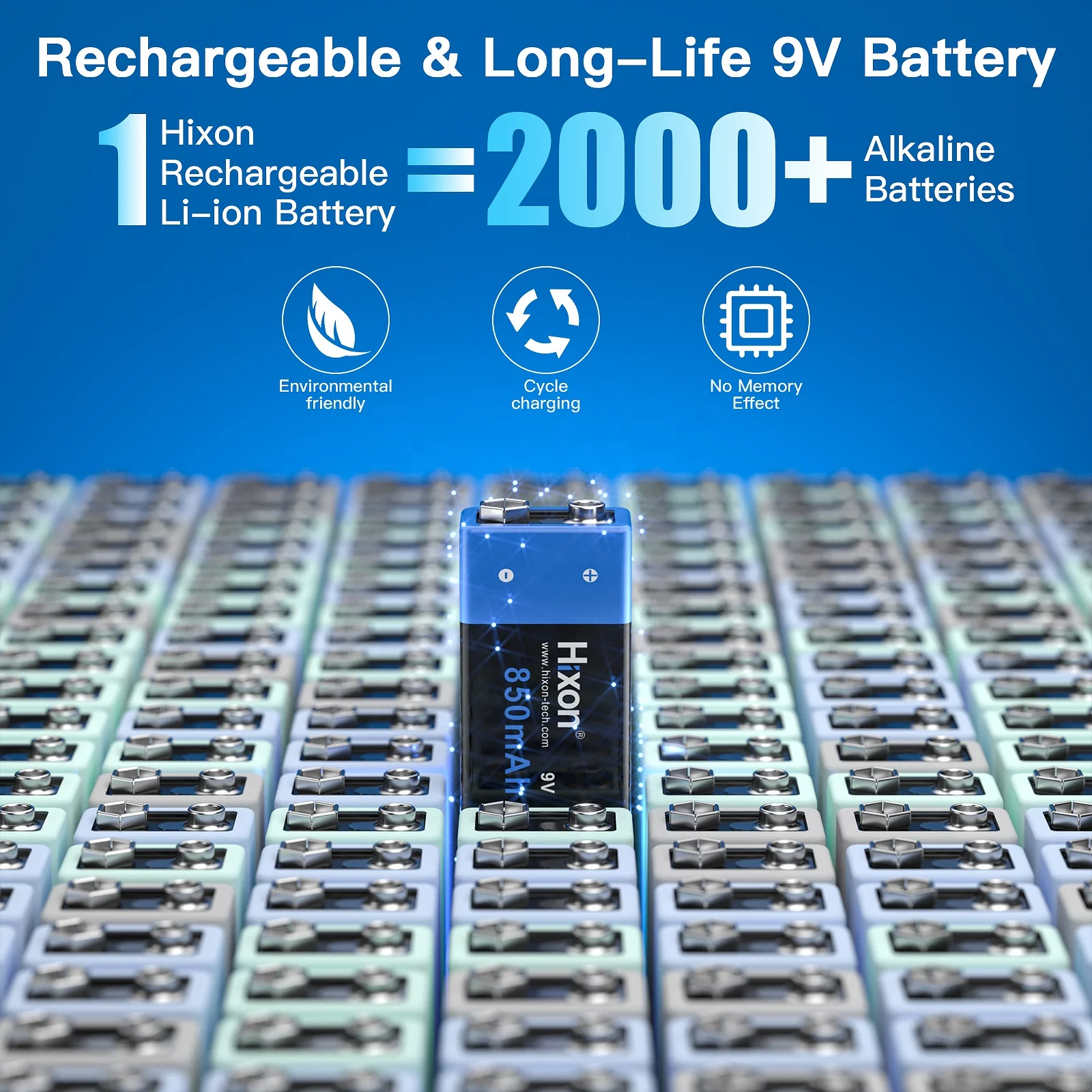 Fast charge 9V Lithium Battery Rechargeable Battery size 6f22  high capacity 850mAh 4 pcs batteries kit